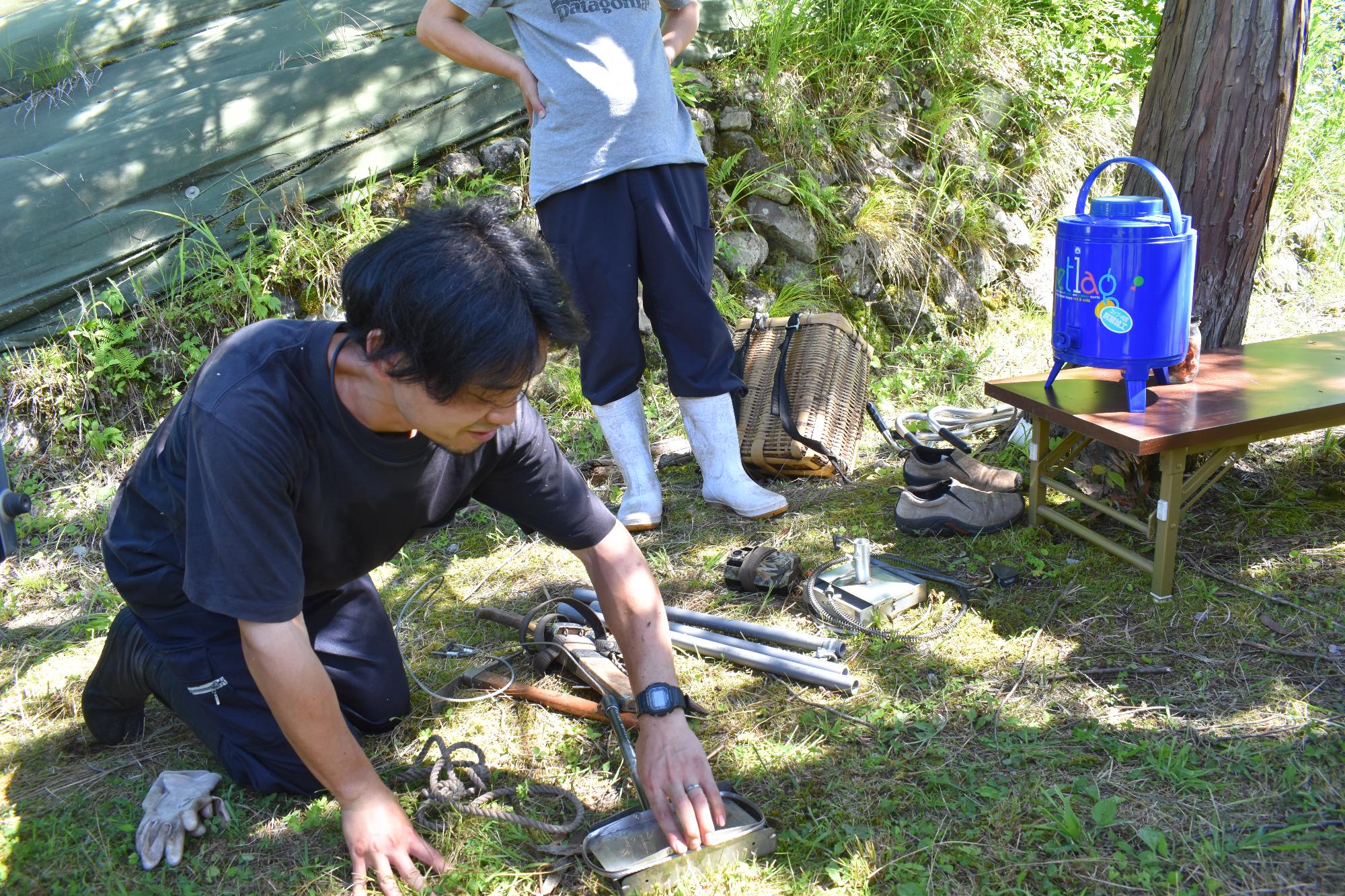 西洞棚田草刈り